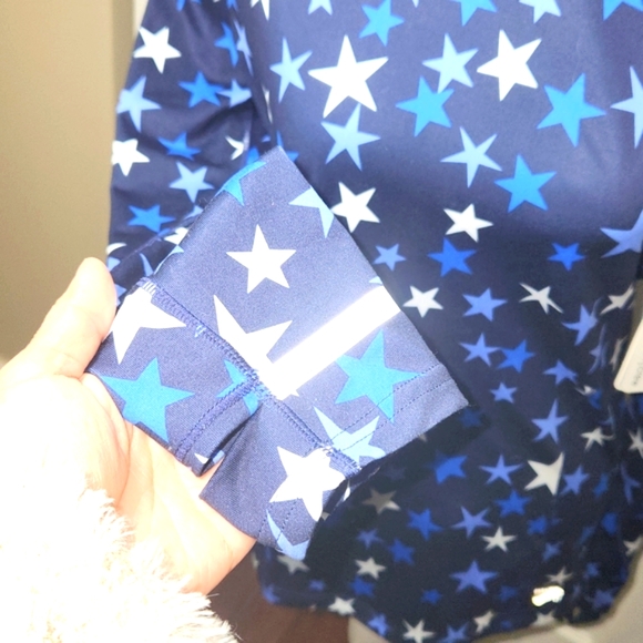 NEW BALANCE & J.CREW WOMENS ATHLETIC LONG SLEEVES SHIRT SIZE S REFLECTIVE STRIPE - Picture 4 of 7